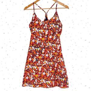 Outdoor Voices Exercise Dress Paprika Blooms Retro Sporty Fall Sundress Size M